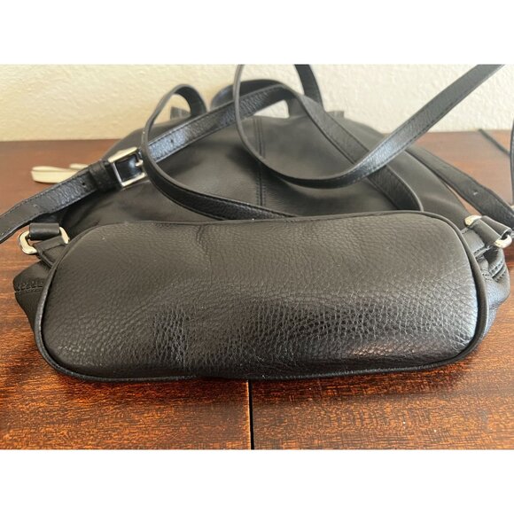 Vintage COACH  Backpack Daypack Black Leather Drawstring MiniPurse 9960 Y2K - Picture 4 of 14